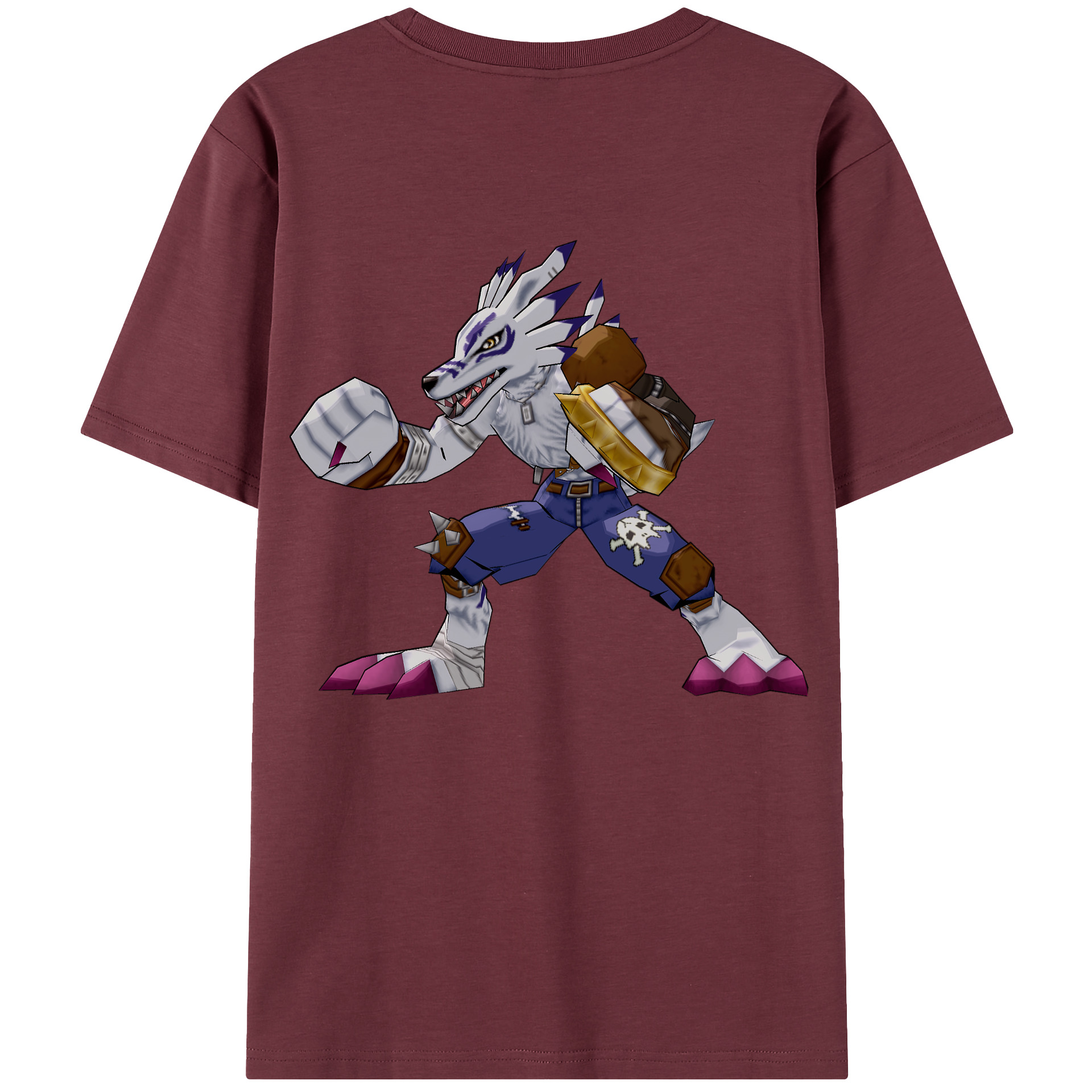 （画像用） Digimon デジタルモンスター/デジモン 綿100％半袖Tシャツ（背面プリント）